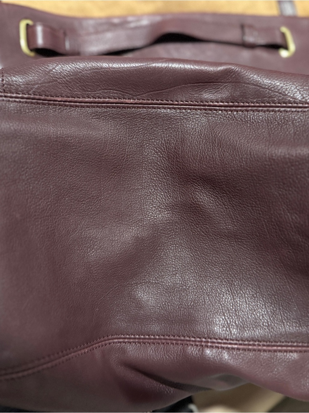 Jerome Dreyfuss “Pedro” Burgundy Leather Crossbody Shoulder Bag - Picture 12 of 16